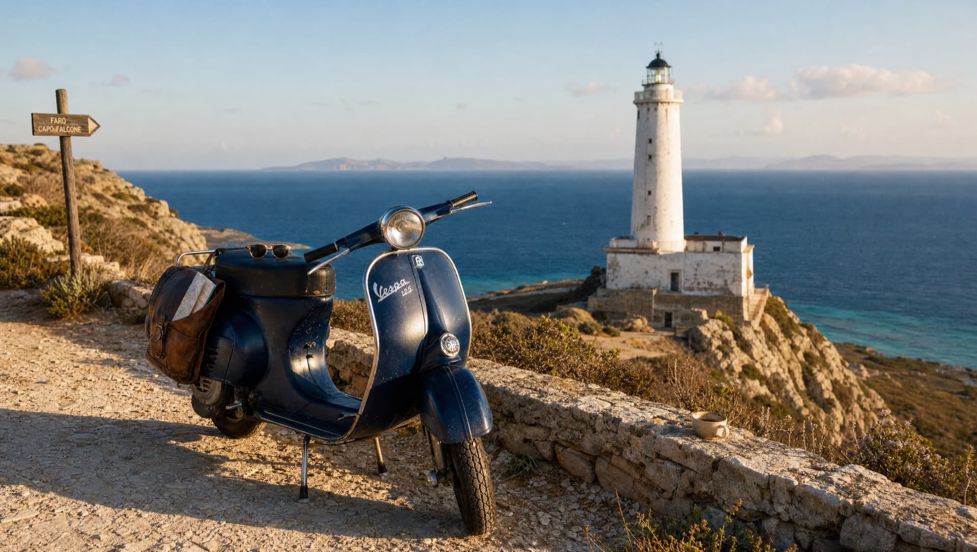 Capo Falcone & Asinara view